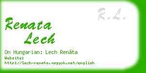 renata lech business card